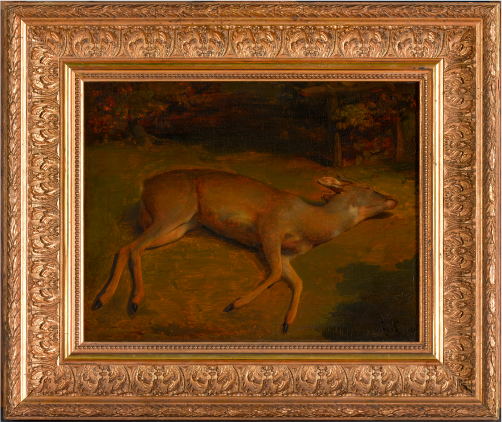 © G. Courbet, La Biche morte (1857), Réserve du musée d\'Orsay, MNR.		